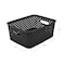 Simplify Storage Bin, Plastic, Black, 9.8 in H, 7.8 in W, 9.8 in L 25167-BLACK - alternate 3
